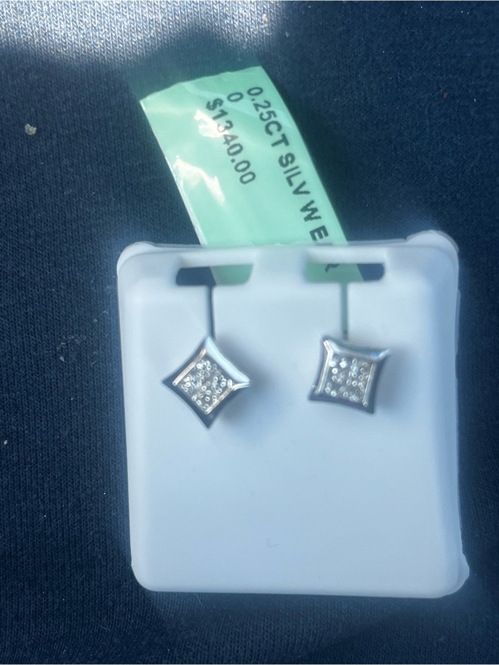 Quarter carat real diamond studs